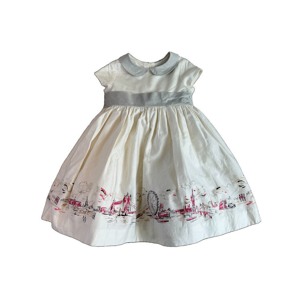 JANIE AND JACK girls 12-18 months LOVELY LONDON dress with petticoat